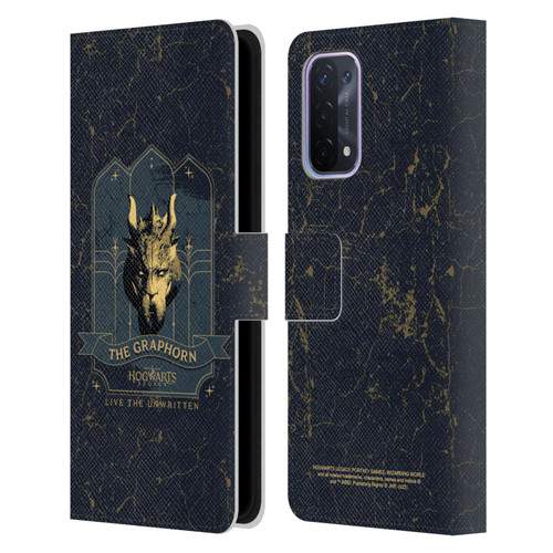 Hogwarts Legacy Graphics The Graphorn Leather Book Wallet Case Cover For OPPO A54 5G