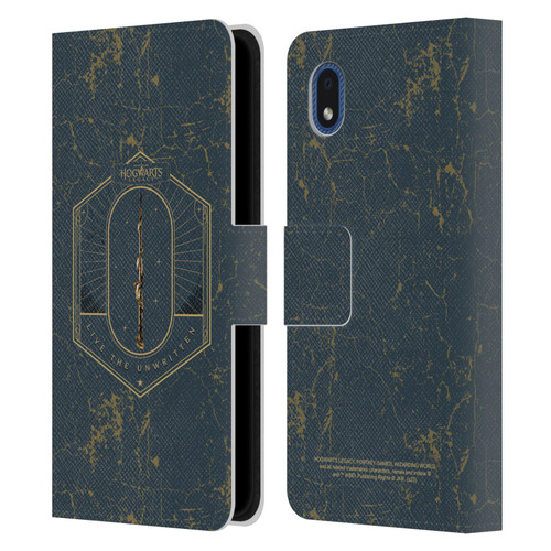Hogwarts Legacy Graphics Live The Unwritten Leather Book Wallet Case Cover For Samsung Galaxy A01 Core (2020)