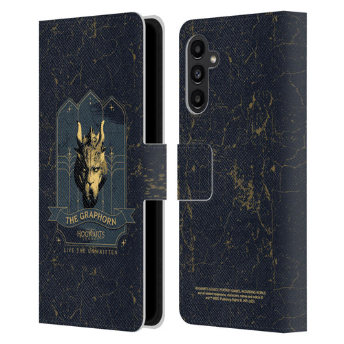 Hogwarts Legacy Graphics The Graphorn Leather Book Wallet Case Cover For Samsung Galaxy A13 5G (2021)