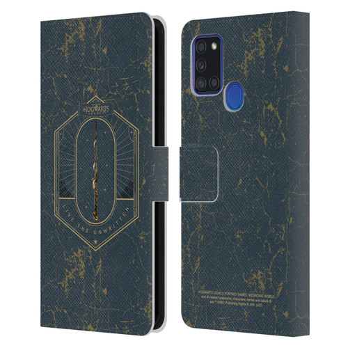 Hogwarts Legacy Graphics Live The Unwritten Leather Book Wallet Case Cover For Samsung Galaxy A21s (2020)