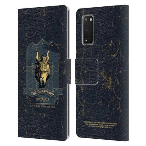 Hogwarts Legacy Graphics The Graphorn Leather Book Wallet Case Cover For Samsung Galaxy S20 / S20 5G
