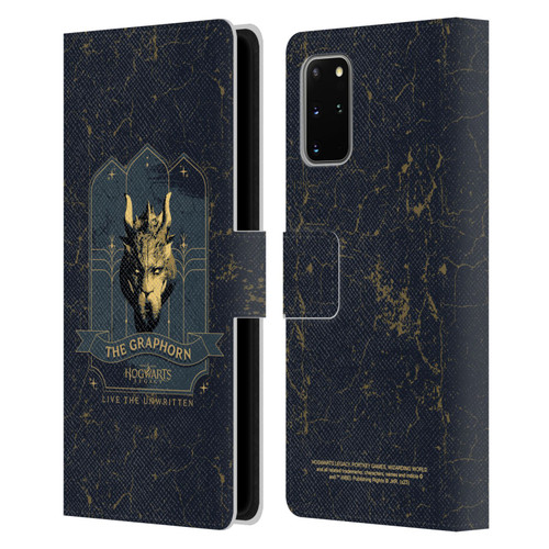 Hogwarts Legacy Graphics The Graphorn Leather Book Wallet Case Cover For Samsung Galaxy S20+ / S20+ 5G