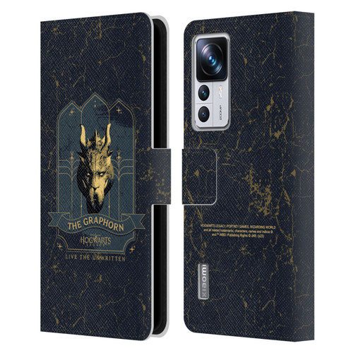 Hogwarts Legacy Graphics The Graphorn Leather Book Wallet Case Cover For Xiaomi 12T Pro