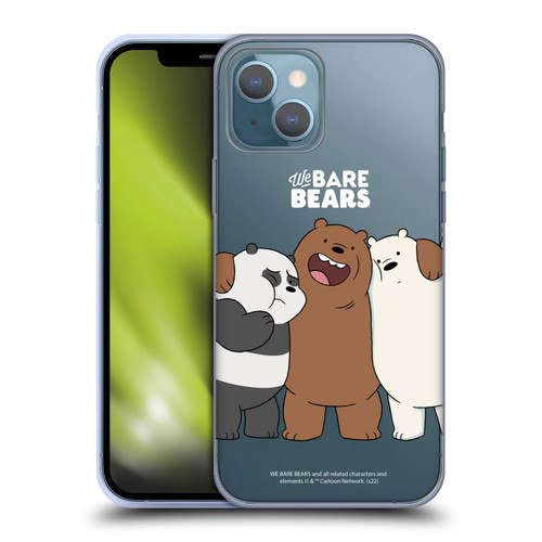 We Bare Bears Character Art Group 1 Soft Gel Case for Apple iPhone 13