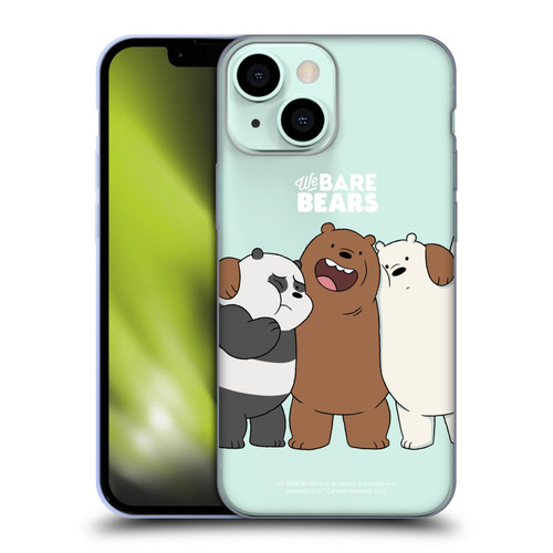 We Bare Bears Character Art Group 1 Soft Gel Case for Apple iPhone 13 Mini