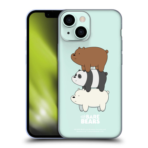 We Bare Bears Character Art Group 3 Soft Gel Case for Apple iPhone 13 Mini