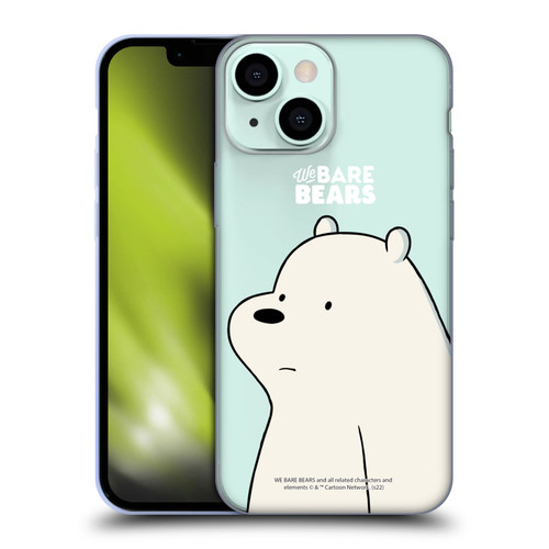 We Bare Bears Character Art Ice Bear Soft Gel Case for Apple iPhone 13 Mini