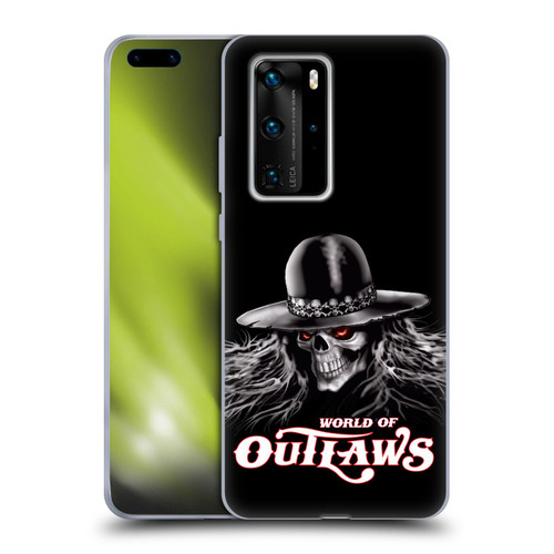 World of Outlaws Skull Rock Graphics Logo Soft Gel Case for Huawei P40 Pro / P40 Pro Plus 5G