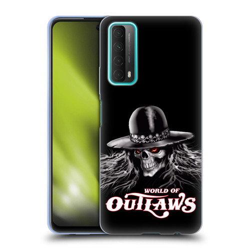 World of Outlaws Skull Rock Graphics Logo Soft Gel Case for Huawei P Smart (2021)
