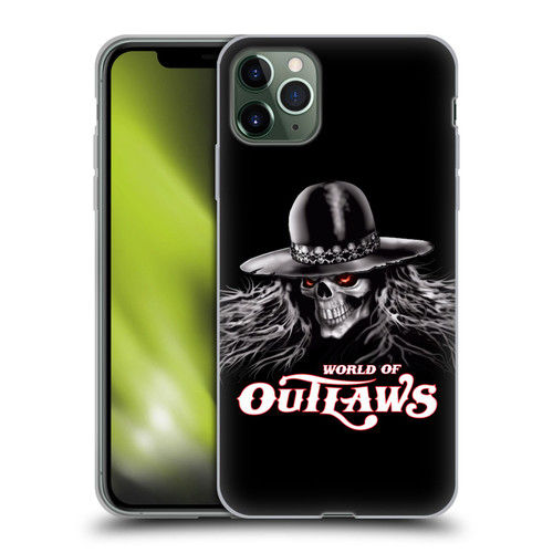 World of Outlaws Skull Rock Graphics Logo Soft Gel Case for Apple iPhone 11 Pro Max