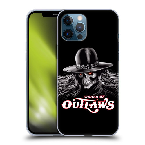 World of Outlaws Skull Rock Graphics Logo Soft Gel Case for Apple iPhone 12 Pro Max
