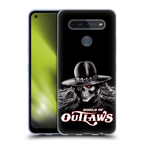 World of Outlaws Skull Rock Graphics Logo Soft Gel Case for LG K51S