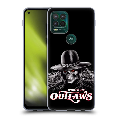 World of Outlaws Skull Rock Graphics Logo Soft Gel Case for Motorola Moto G Stylus 5G 2021
