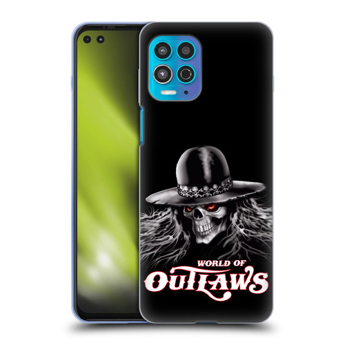 World of Outlaws Skull Rock Graphics Logo Soft Gel Case for Motorola Moto G100