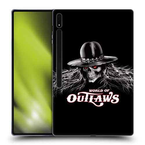 World of Outlaws Skull Rock Graphics Logo Soft Gel Case for Samsung Galaxy Tab S8 Ultra