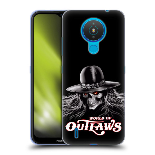 World of Outlaws Skull Rock Graphics Logo Soft Gel Case for Nokia 1.4