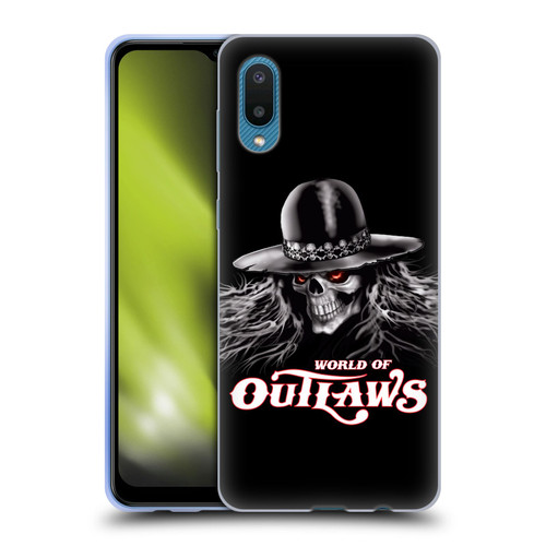 World of Outlaws Skull Rock Graphics Logo Soft Gel Case for Samsung Galaxy A02/M02 (2021)