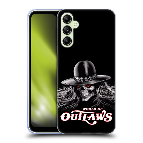 World of Outlaws Skull Rock Graphics Logo Soft Gel Case for Samsung Galaxy A14 5G