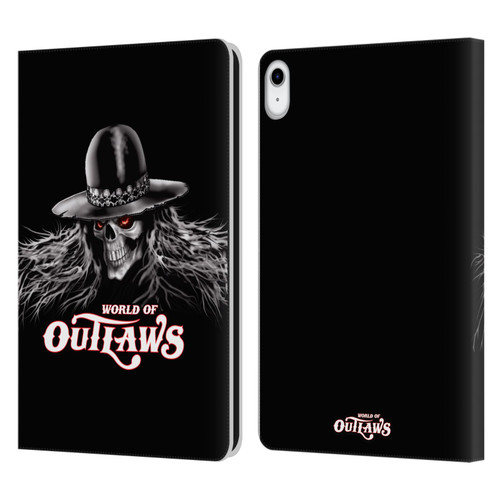 World of Outlaws Skull Rock Graphics Logo Leather Book Wallet Case Cover For Apple iPad 10.9 (2022)