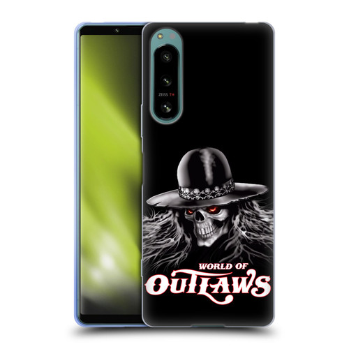 World of Outlaws Skull Rock Graphics Logo Soft Gel Case for Sony Xperia 5 IV