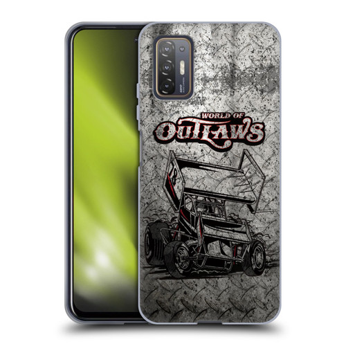 World of Outlaws Western Graphics Sprint Car Soft Gel Case for HTC Desire 21 Pro 5G