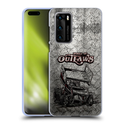 World of Outlaws Western Graphics Sprint Car Soft Gel Case for Huawei P40 5G