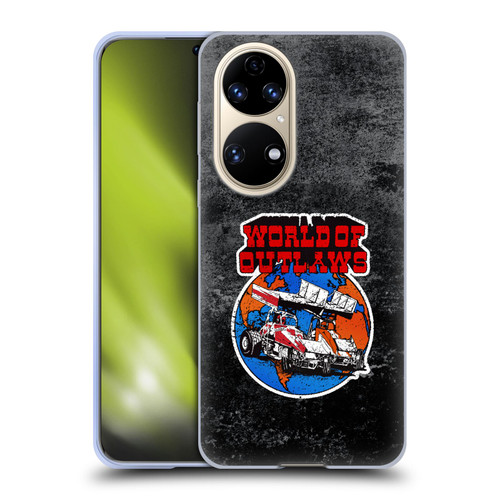 World of Outlaws Western Graphics Distressed Sprint Car Logo Soft Gel Case for Huawei P50