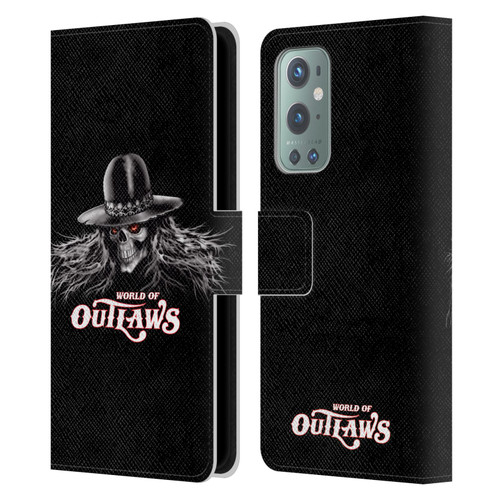 World of Outlaws Skull Rock Graphics Logo Leather Book Wallet Case Cover For OnePlus 9
