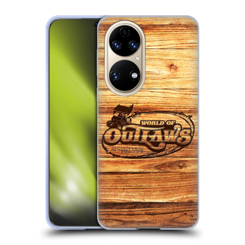 World of Outlaws Western Graphics Wood Logo Soft Gel Case for Huawei P50