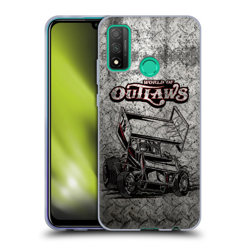 World of Outlaws Western Graphics Sprint Car Soft Gel Case for Huawei P Smart (2020)