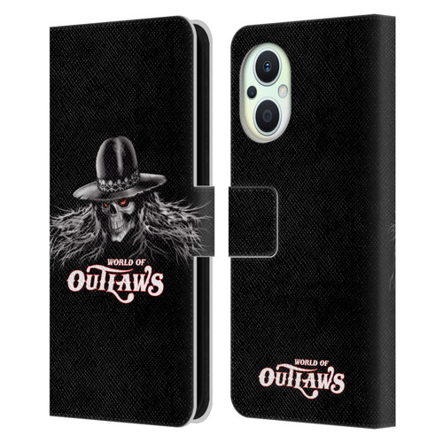 World of Outlaws Skull Rock Graphics Logo Leather Book Wallet Case Cover For OPPO Reno8 Lite
