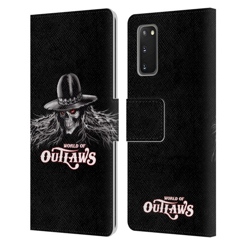 World of Outlaws Skull Rock Graphics Logo Leather Book Wallet Case Cover For Samsung Galaxy S20 / S20 5G