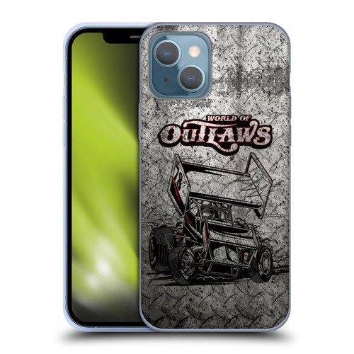 World of Outlaws Western Graphics Sprint Car Soft Gel Case for Apple iPhone 13