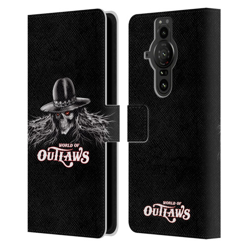 World of Outlaws Skull Rock Graphics Logo Leather Book Wallet Case Cover For Sony Xperia Pro-I