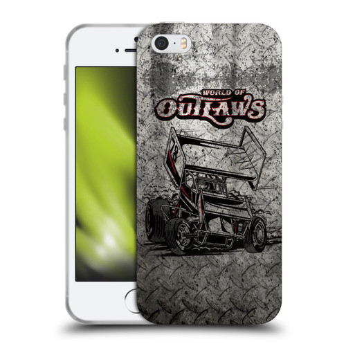 World of Outlaws Western Graphics Sprint Car Soft Gel Case for Apple iPhone 5 / 5s / iPhone SE 2016