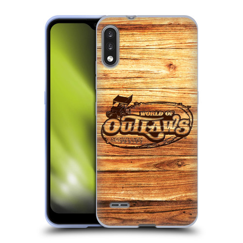 World of Outlaws Western Graphics Wood Logo Soft Gel Case for LG K22