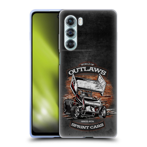 World of Outlaws Western Graphics Brickyard Sprint Car Soft Gel Case for Motorola Edge S30 / Moto G200 5G