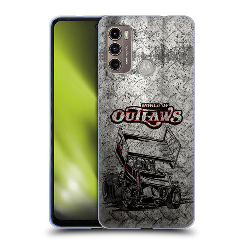 World of Outlaws Western Graphics Sprint Car Soft Gel Case for Motorola Moto G60 / Moto G40 Fusion