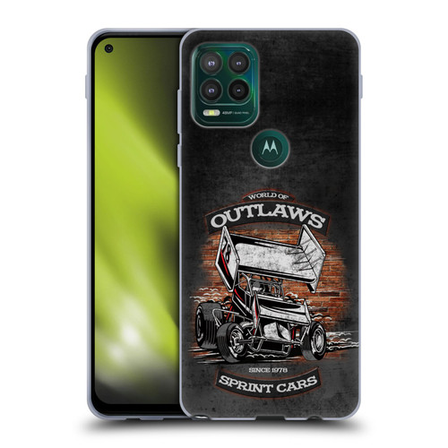 World of Outlaws Western Graphics Brickyard Sprint Car Soft Gel Case for Motorola Moto G Stylus 5G 2021