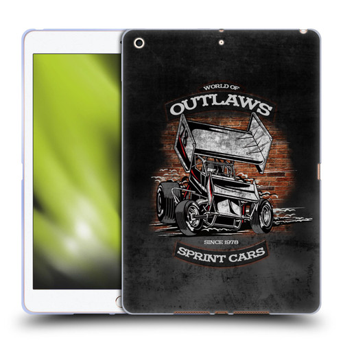World of Outlaws Western Graphics Brickyard Sprint Car Soft Gel Case for Apple iPad 10.2 2019/2020/2021