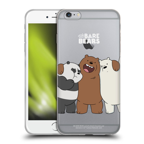 We Bare Bears Character Art Group 1 Soft Gel Case for Apple iPhone 6 Plus / iPhone 6s Plus