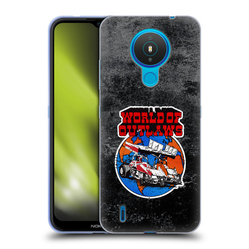 World of Outlaws Western Graphics Distressed Sprint Car Logo Soft Gel Case for Nokia 1.4