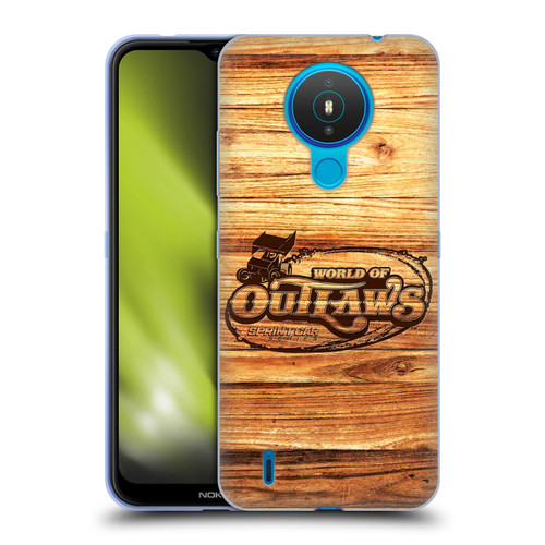 World of Outlaws Western Graphics Wood Logo Soft Gel Case for Nokia 1.4