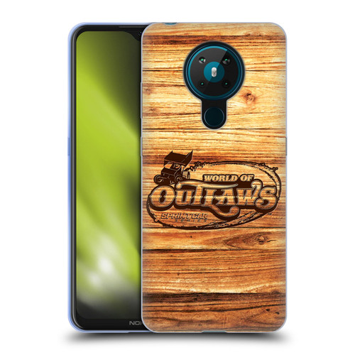 World of Outlaws Western Graphics Wood Logo Soft Gel Case for Nokia 5.3