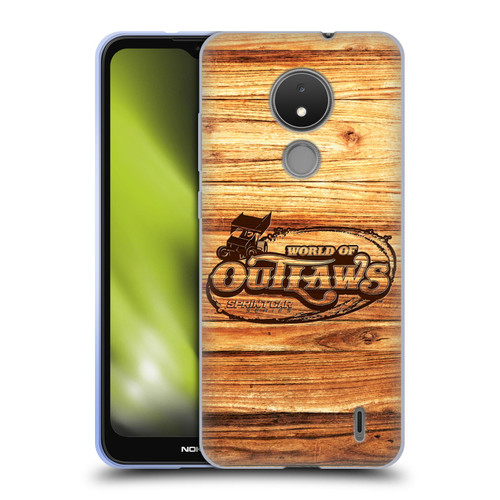 World of Outlaws Western Graphics Wood Logo Soft Gel Case for Nokia C21