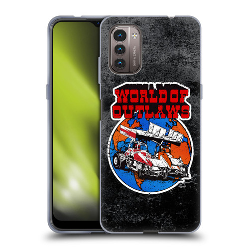 World of Outlaws Western Graphics Distressed Sprint Car Logo Soft Gel Case for Nokia G11 / G21