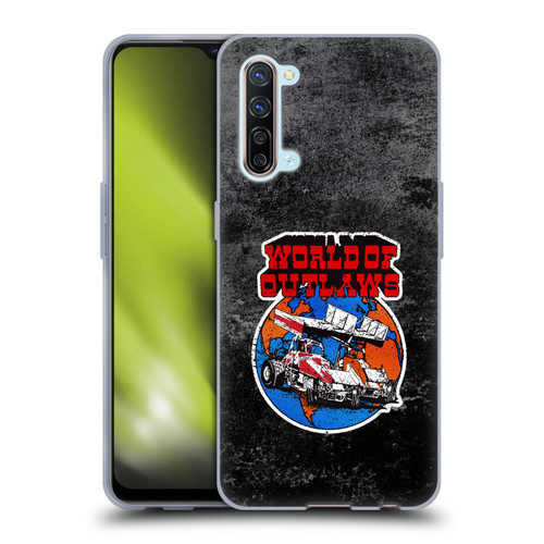 World of Outlaws Western Graphics Distressed Sprint Car Logo Soft Gel Case for OPPO Find X2 Lite 5G