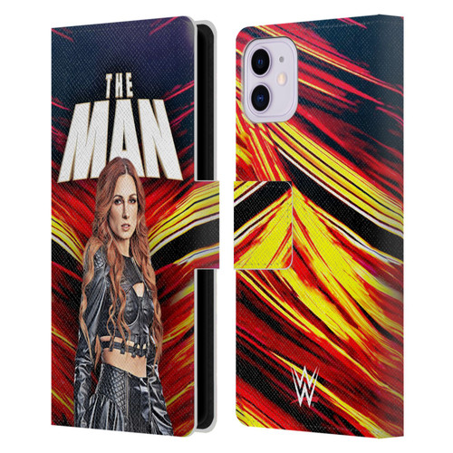 WWE Becky Lynch The Man Leather Book Wallet Case Cover For Apple iPhone 11