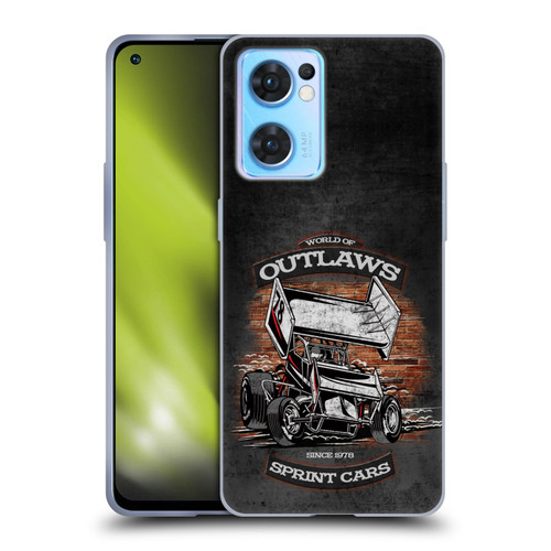 World of Outlaws Western Graphics Brickyard Sprint Car Soft Gel Case for OPPO Reno7 5G / Find X5 Lite