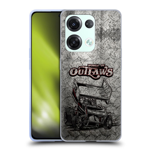 World of Outlaws Western Graphics Sprint Car Soft Gel Case for OPPO Reno8 Pro